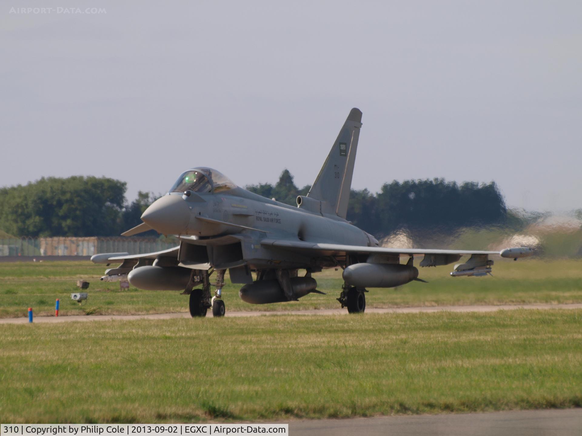 310, 2010 Eurofighter EF-2000 Typhoon F2 C/N CS012, On exercise with the RAF