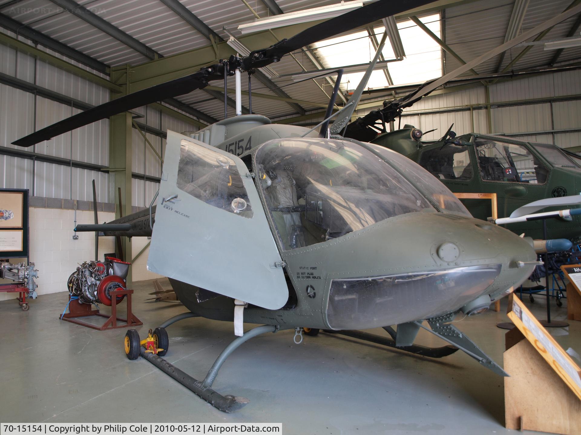 70-15154, 1970 Bell OH-58C Kiowa C/N 40705, Defence Academy of the United Kingdom, Shrivenham
