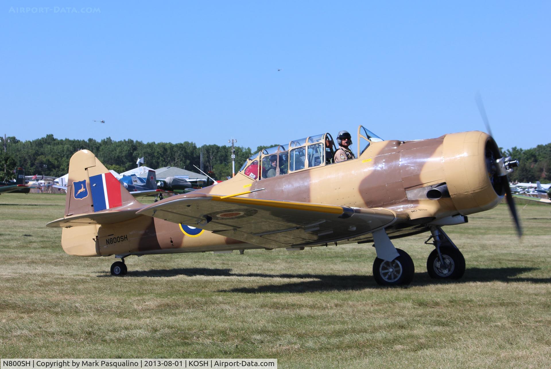 N800SH, 1943 North American AT-6D C/N 8814945, North American AT-6D