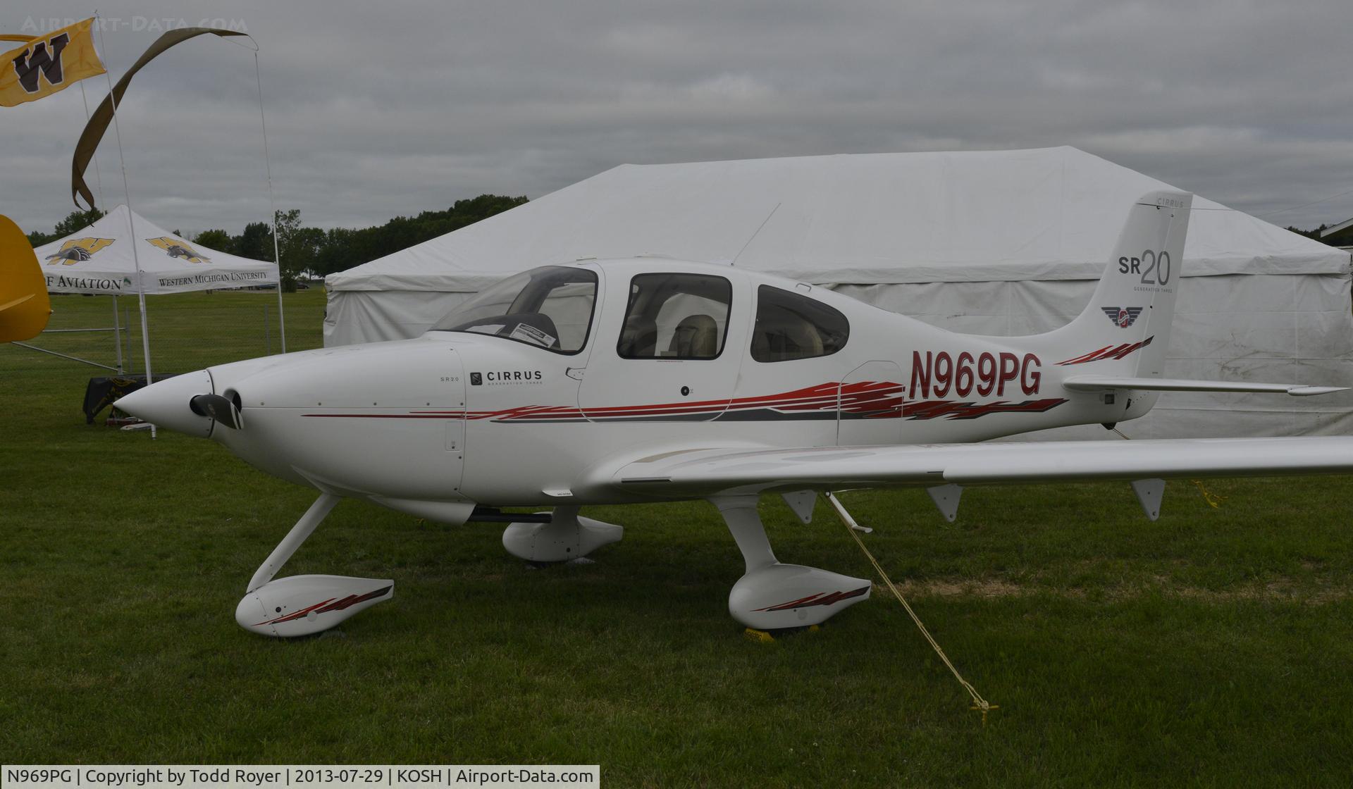 N969PG, 2008 Cirrus SR20 C/N 1957, Airventure 2013