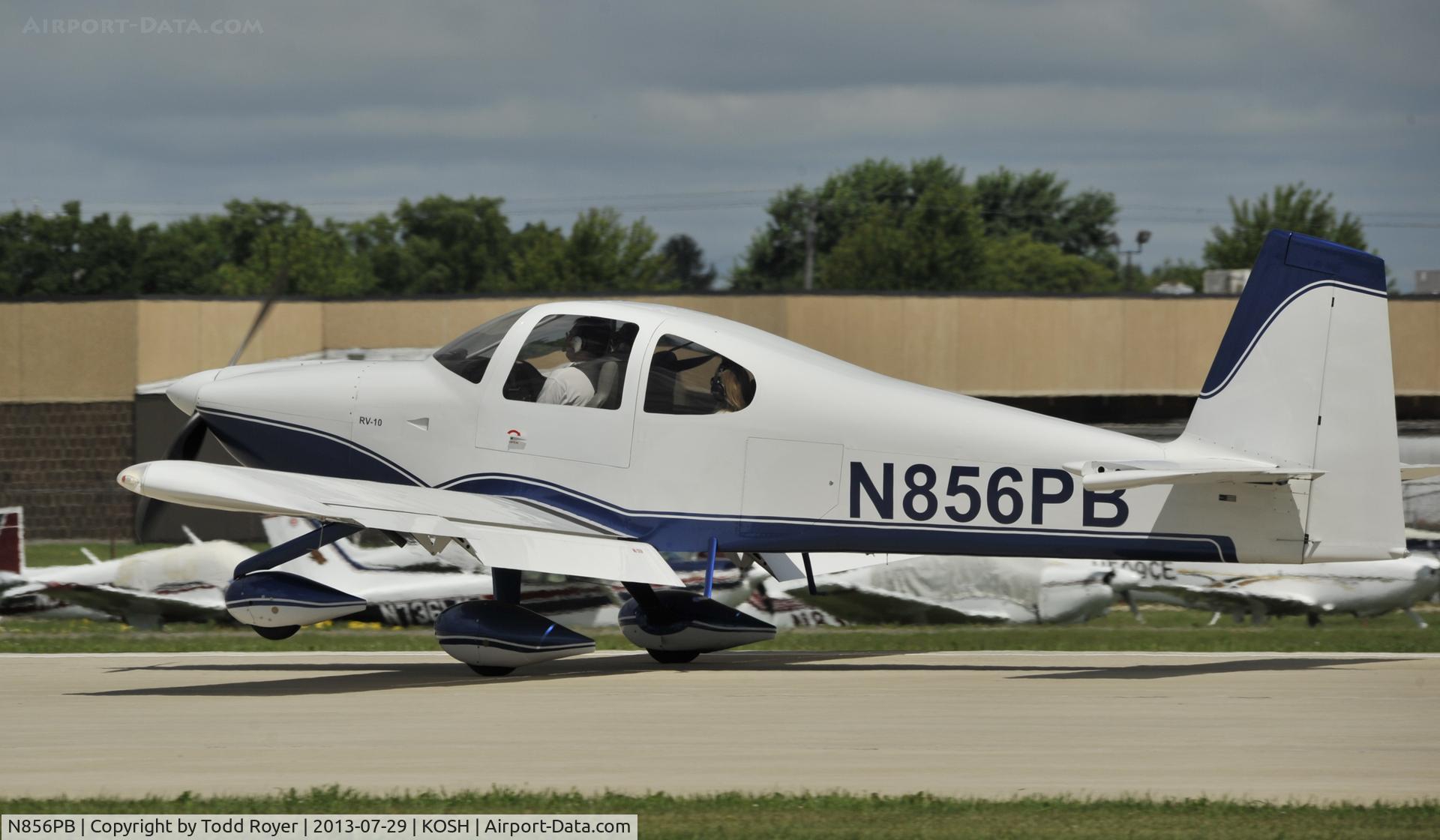N856PB, 2008 Vans RV-10 C/N 40186, Airventure 2013