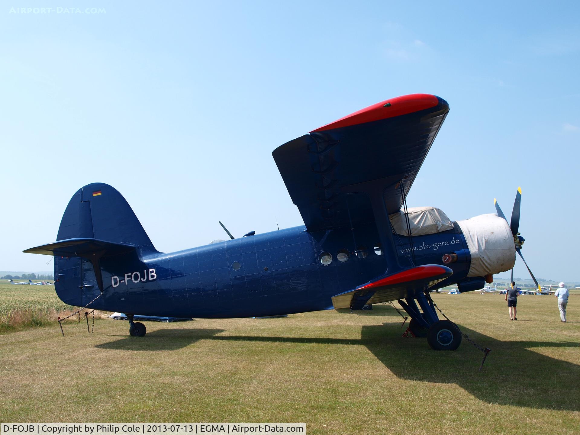 D-FOJB, Antonov An-2T C/N 1G-8642, Visitor to Flying Legands 2013