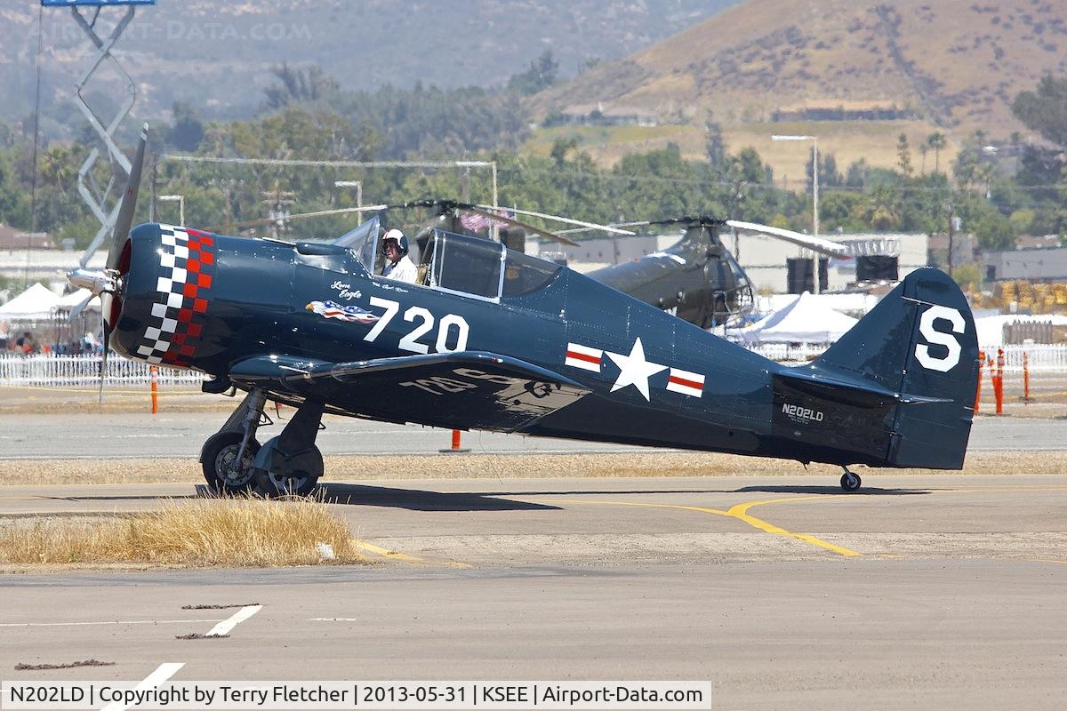 N202LD, 1952 North American NA-50 (replica) C/N 20470, At Gillespie Field San Diego