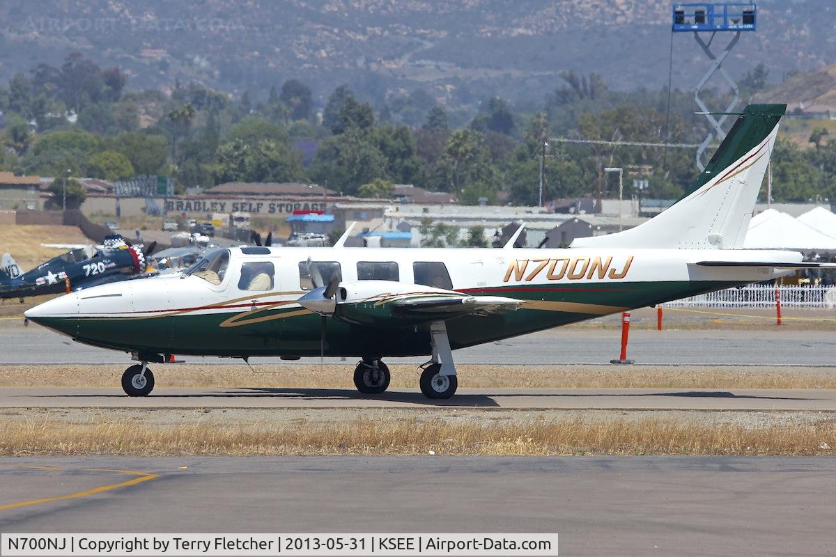 N700NJ, 1979 Piper Aerostar 601P C/N 61P06187963279, At Gillespie Field San Diego