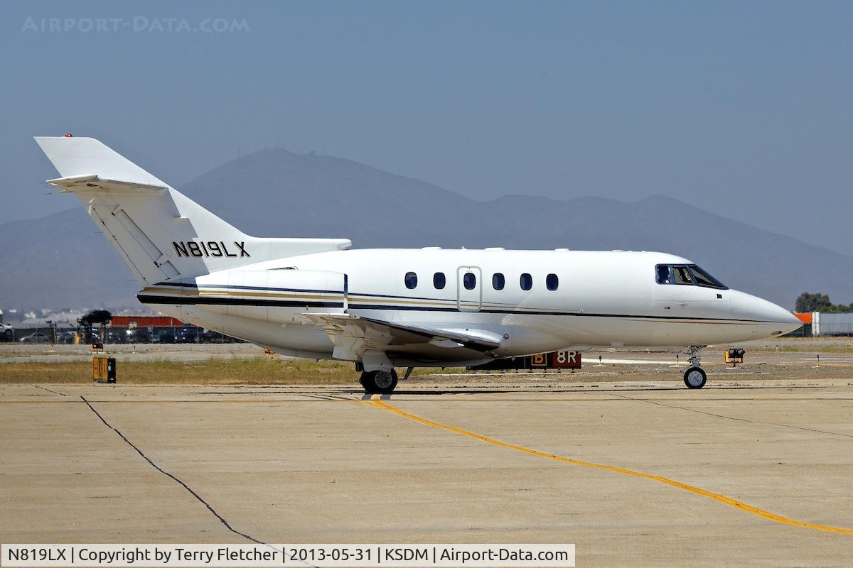 N819LX, 2001 Raytheon Hawker 800XP C/N 258543, At Brown Field Municipal Airport, San Diego, California