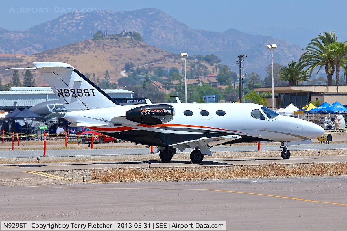 N929ST, 2010 Cessna 510 Citation Mustang Citation Mustang C/N 510-0352, At Gillespie Field , San Diego