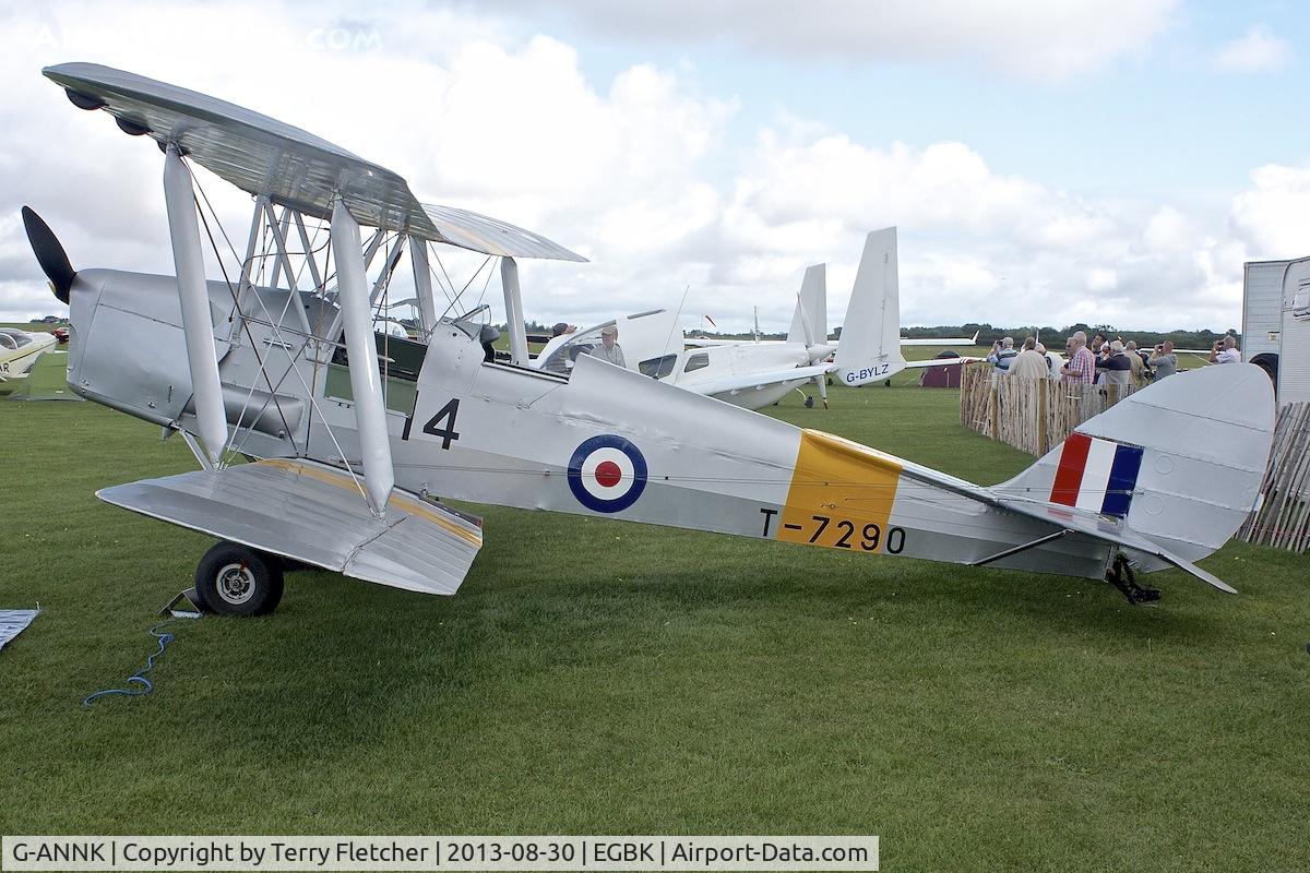 G-ANNK, 1940 De Havilland DH-82A Tiger Moth II C/N 83804, At 2013 LAA Rally at Sywell UK