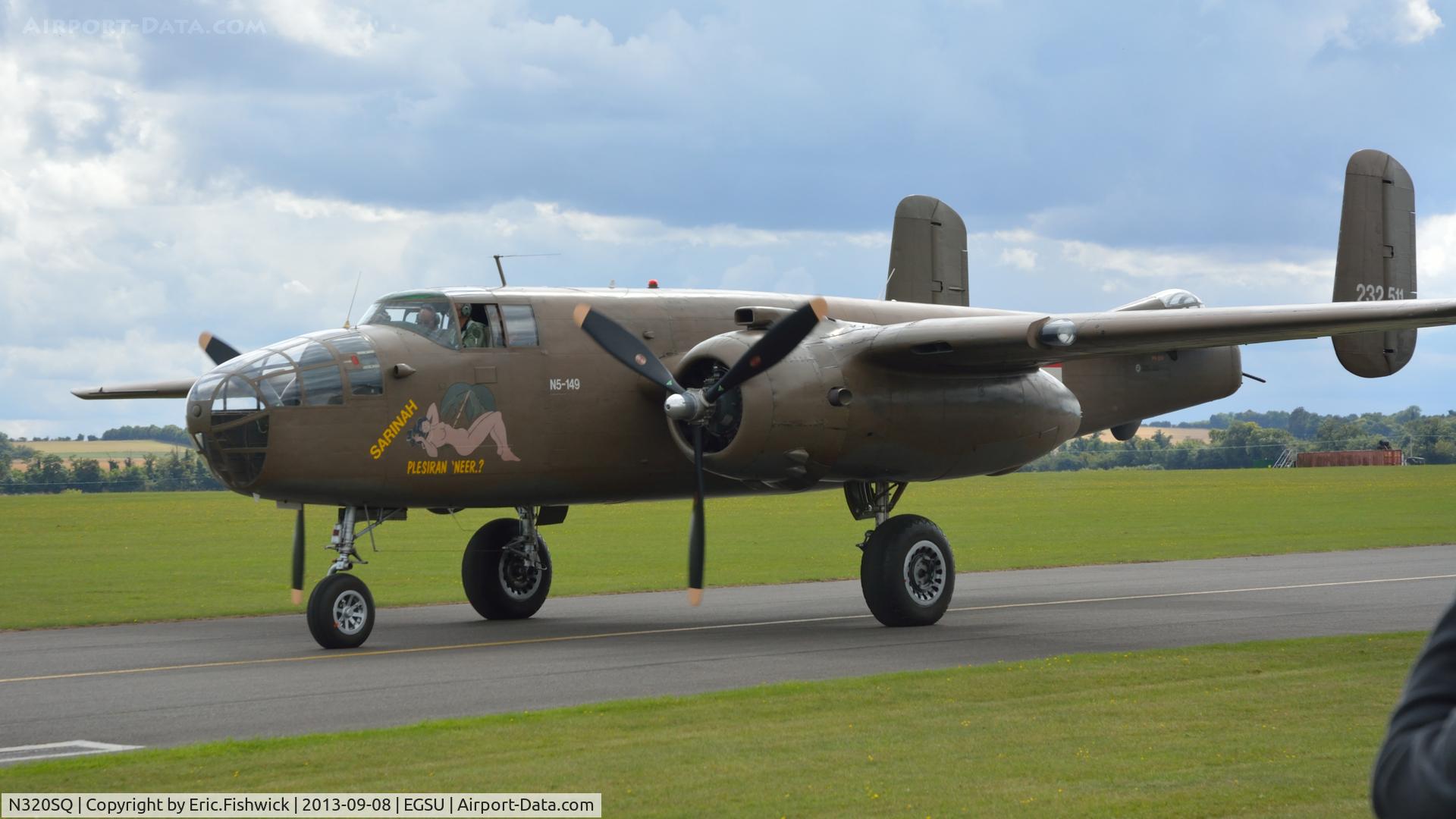 N320SQ, 1944 North American B-25N Mitchell C/N 108-32782, 3. N320SQ  at The Duxford Air Show, Sept. 2013.