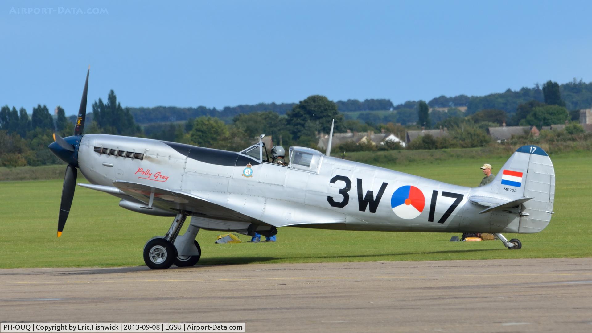 PH-OUQ, 1943 Supermarine 361 Spitfire LF.IXc C/N CBAF.IX.1732, 1. PH-OUQ at The Duxford Air Show, Sept. 2013.