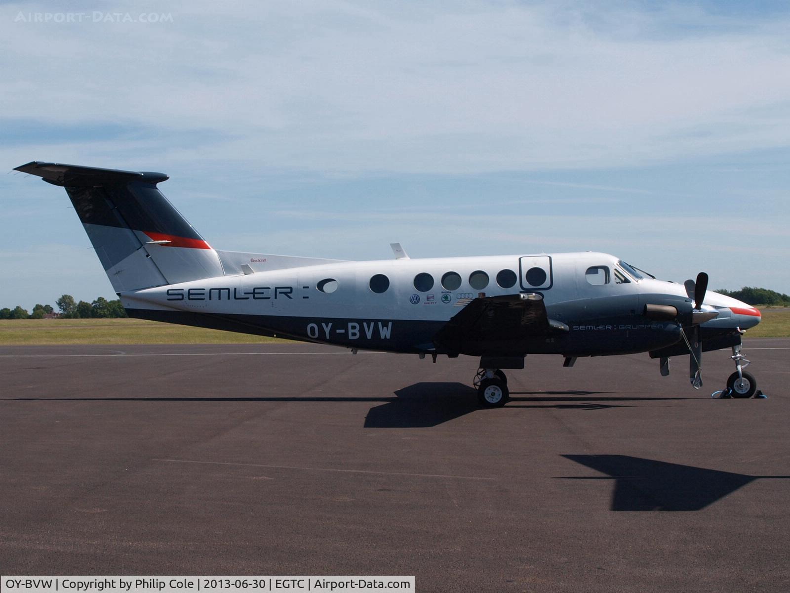 OY-BVW, 1980 Beech 200 Super King Air C/N BB-705, Visitor for the British Grand Prix