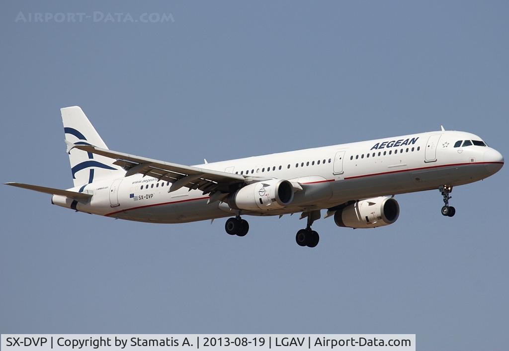 SX-DVP, 2008 Airbus A321-232 C/N 3527, Landing on 03L