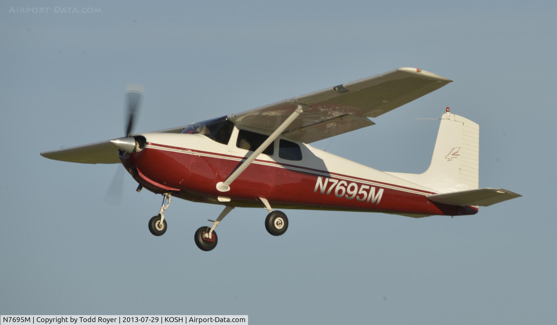 N7695M, 1959 Cessna 175 Skylark C/N 55995, Airventure 2013