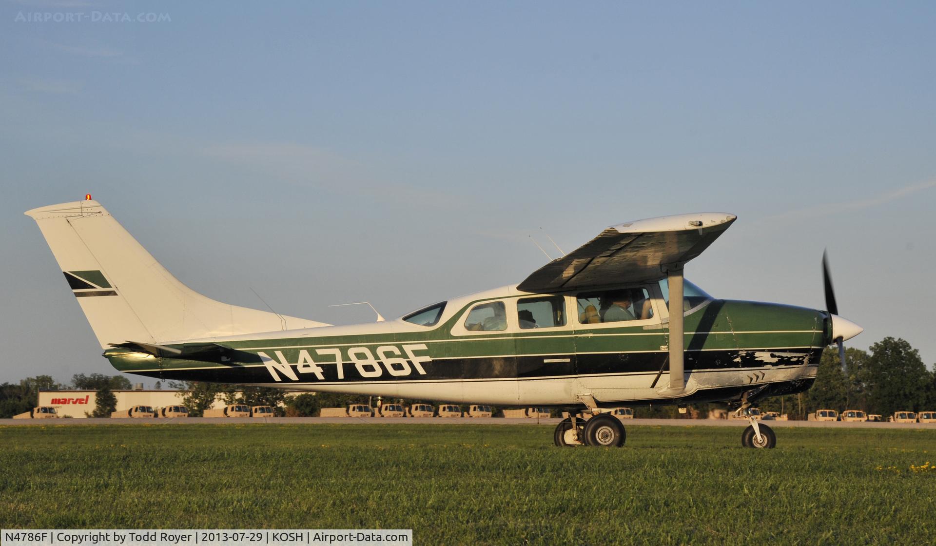 N4786F, 1967 Cessna P206B Super Skylane C/N P206-0386, Airventure 2013