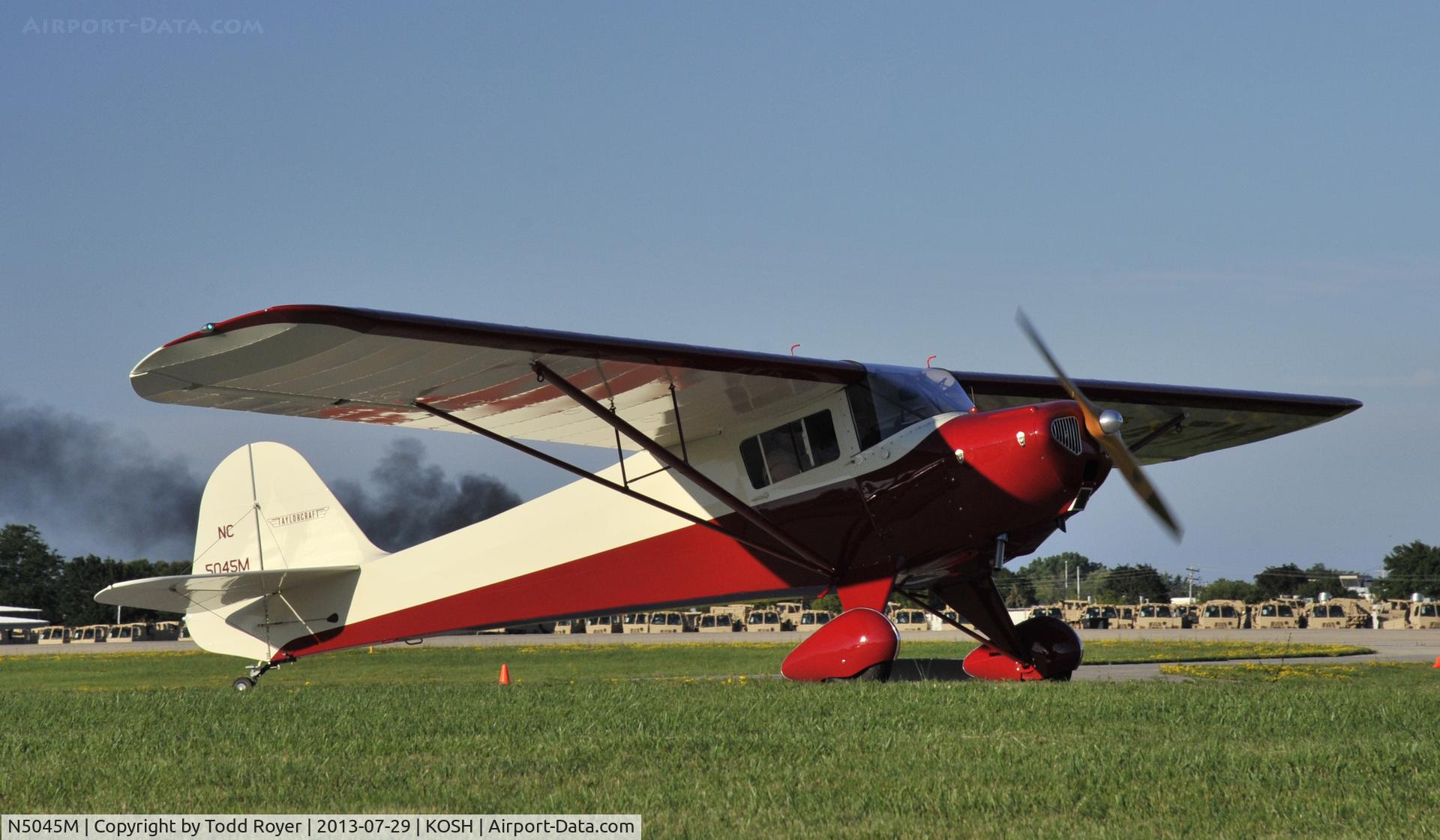 N5045M, 1946 Taylorcraft BC12-D C/N 10345, Airventure 2013