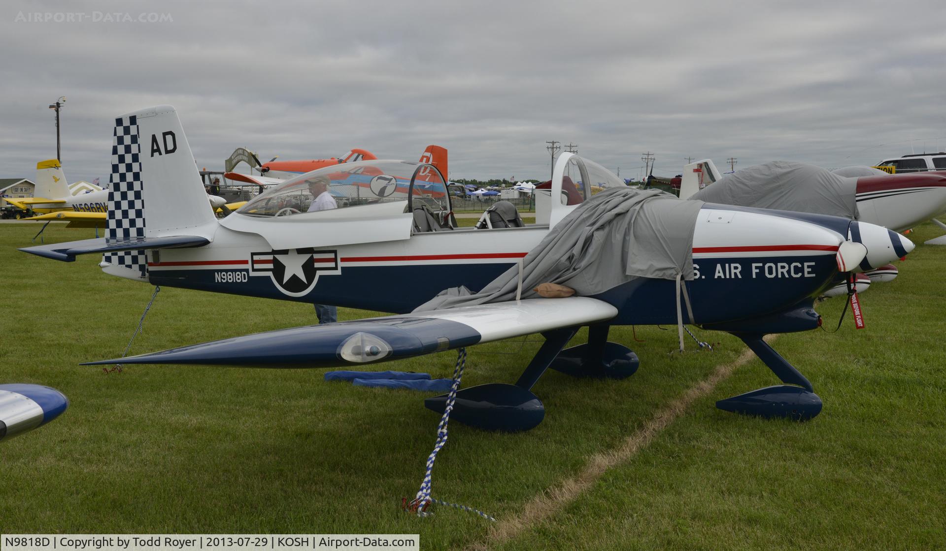 N9818D, 2012 Vans RV-8A C/N 82094, Airventure 2013
