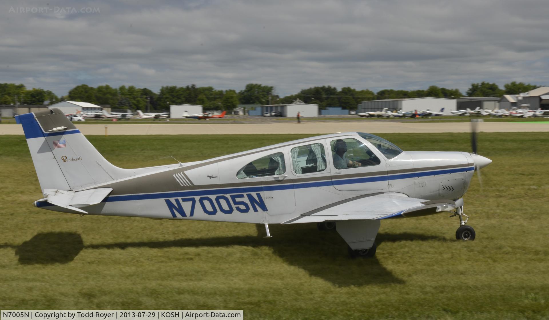 N7005N, 1967 Beech E33A Bonanza C/N CE-184, Airventure 2013