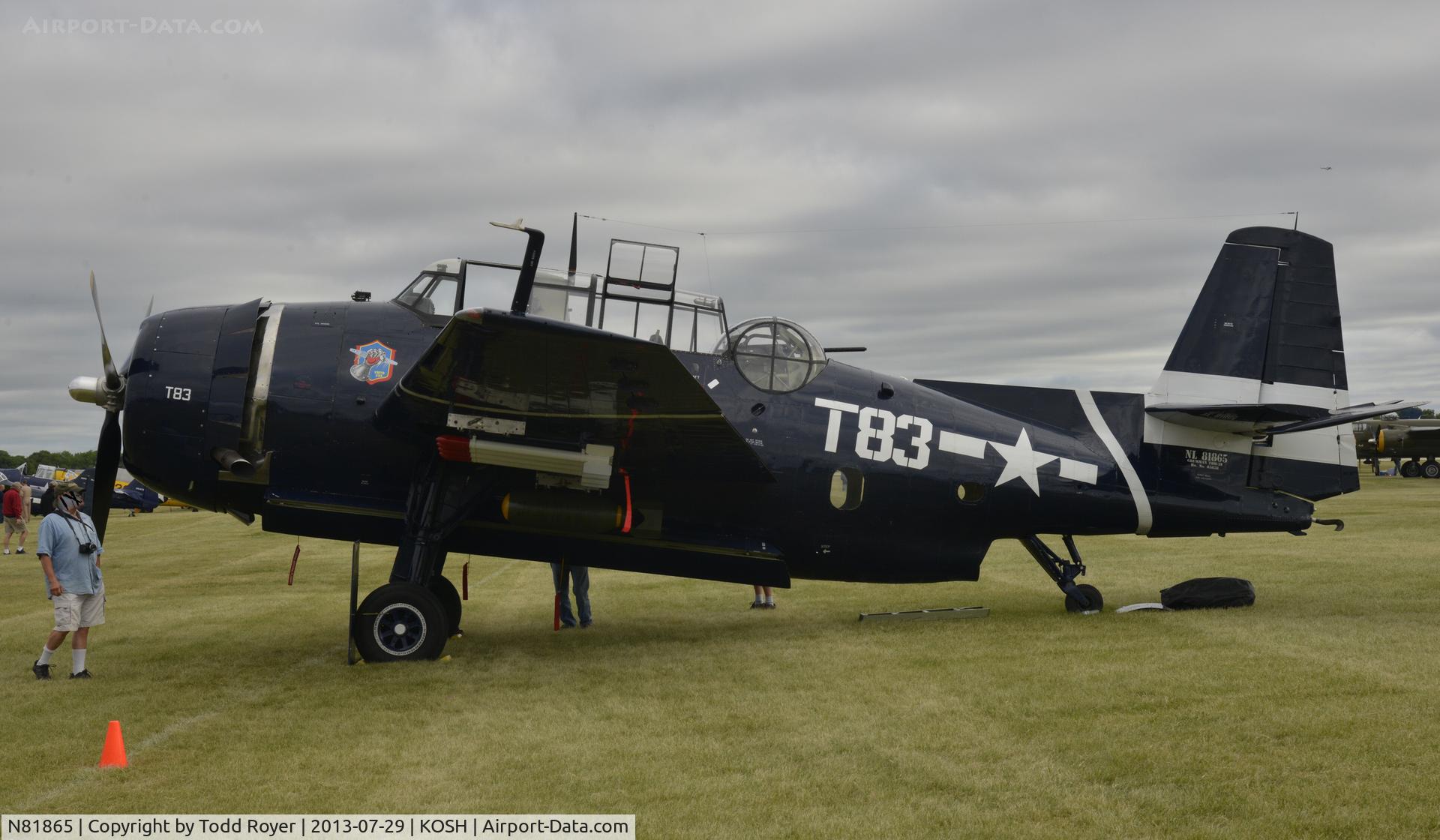N81865, 1945 Grumman TBM-3E Avenger C/N 5632, Airventure 2013