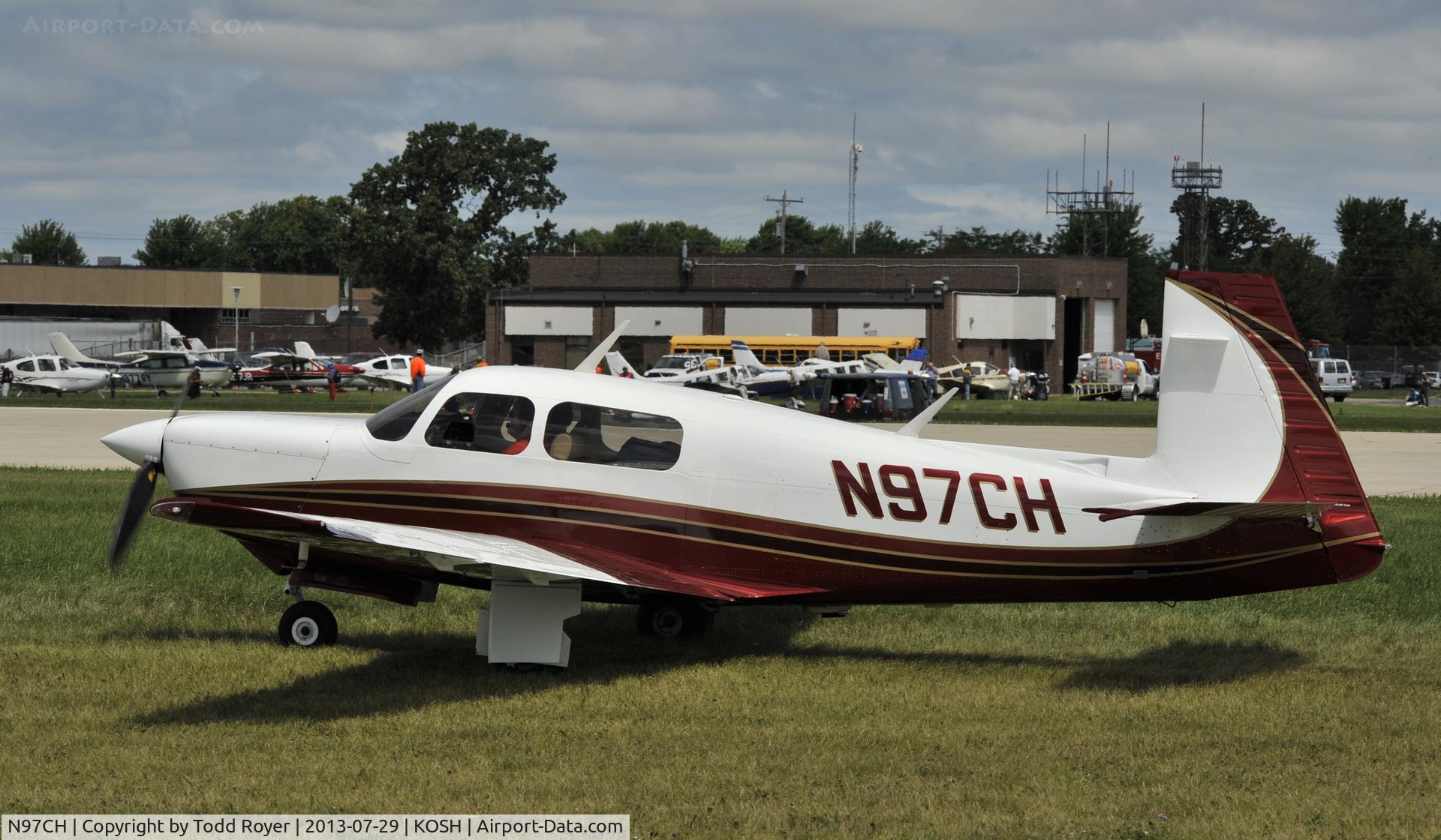 N97CH, Mooney M20K C/N 25-1120, Airventure 2013