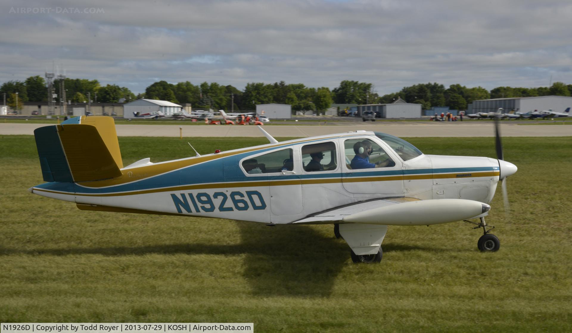 N1926D, 1956 Beech C35 Bonanza Bonanza C/N D-3198, Airventure 2013