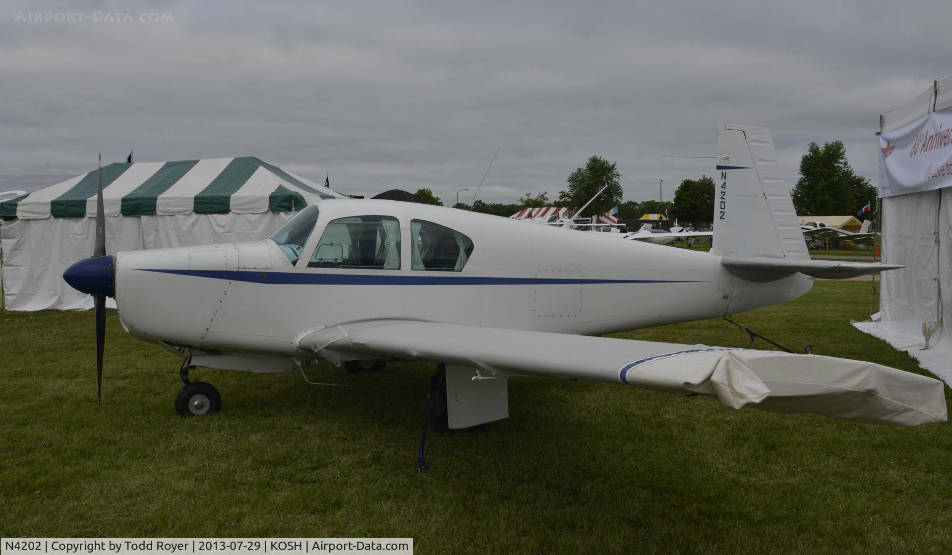 N4202, 1955 Mooney M20 C/N 1004, Airventure 2013