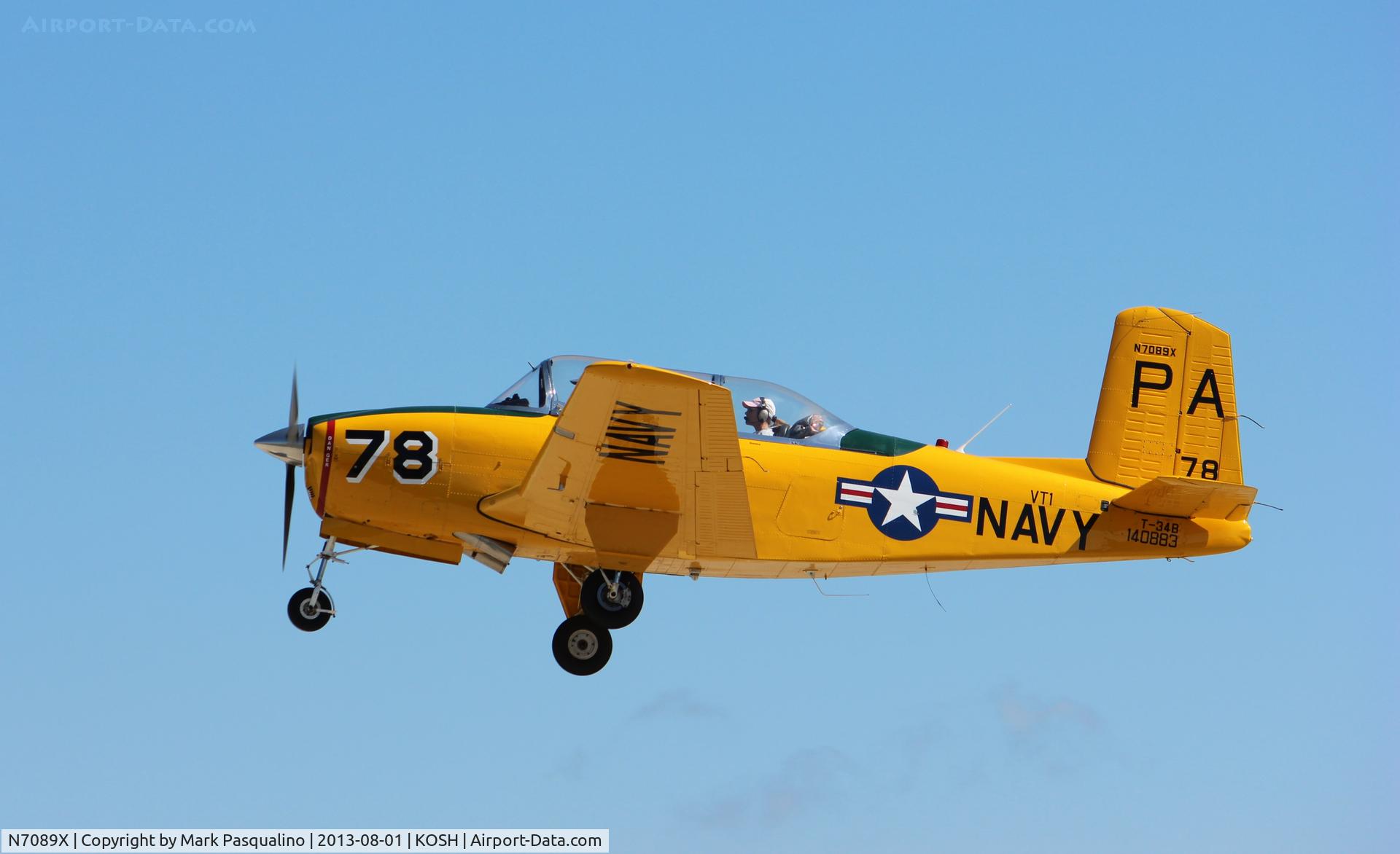 N7089X, Beech T-34B Mentor C/N 140883, Beech T-34B