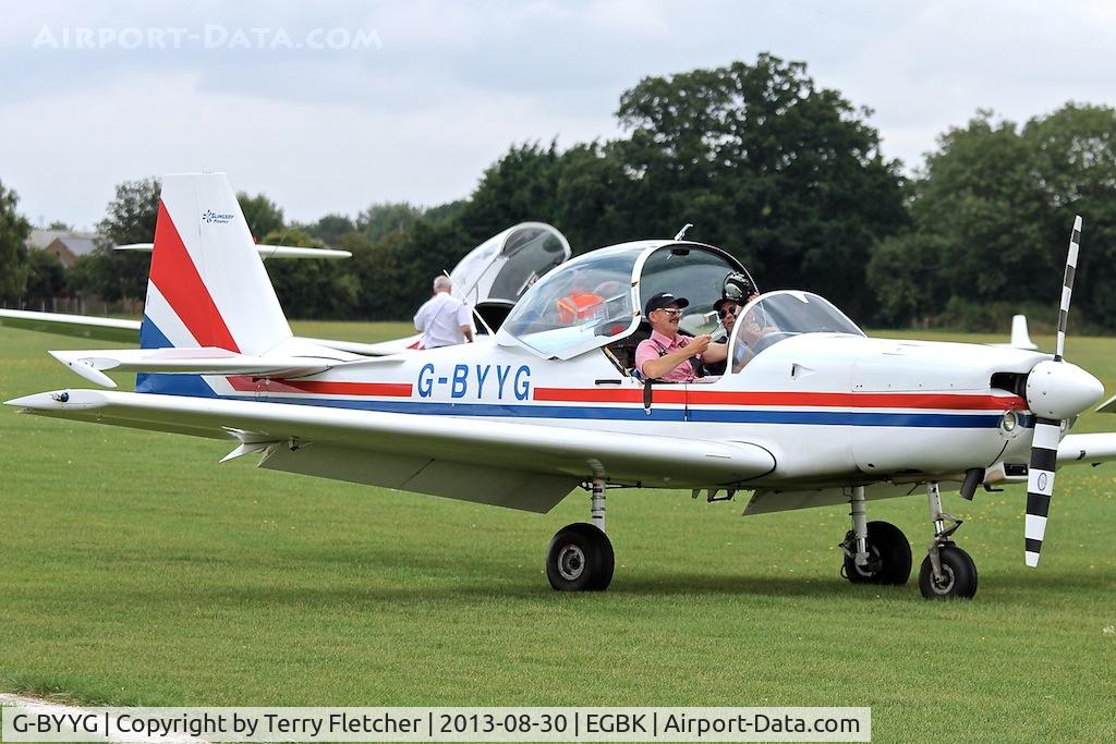 G-BYYG, 1990 Slingsby T-67C Firefly C/N 2101, Attended the 2013 Light Aircraft Association Rally at Sywell in the UK