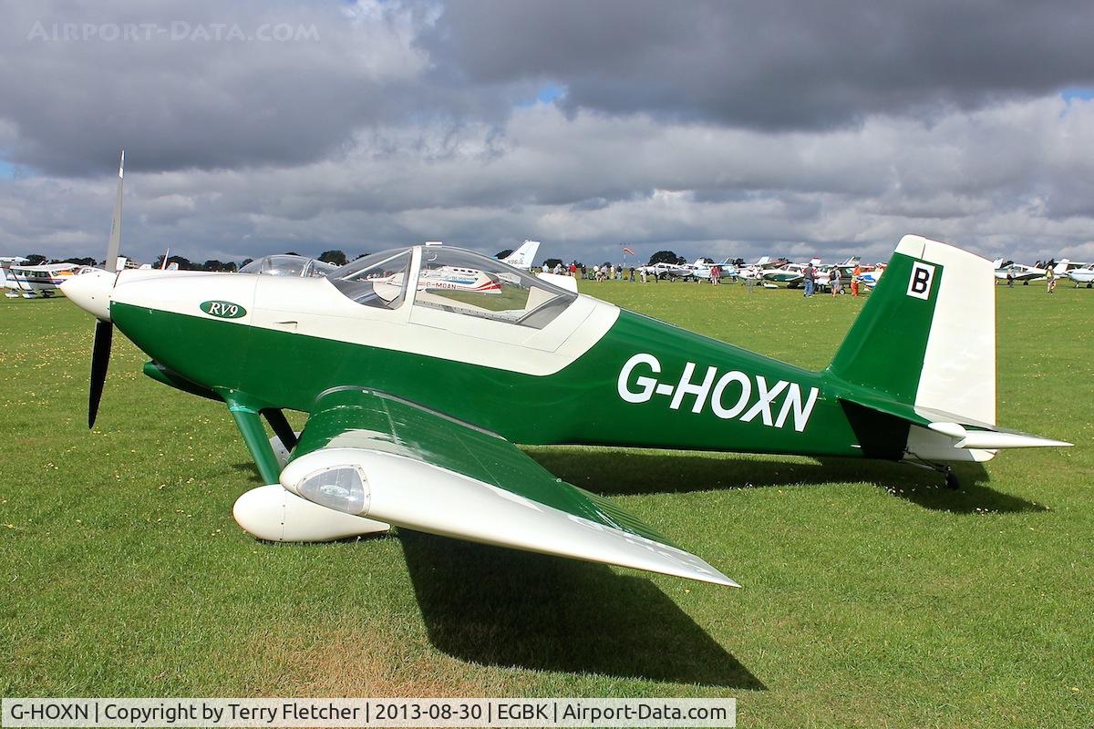 G-HOXN, 2007 Vans RV-9 C/N PFA 320-14229, Attended the 2013 Light Aircraft Association Rally at Sywell in the UK