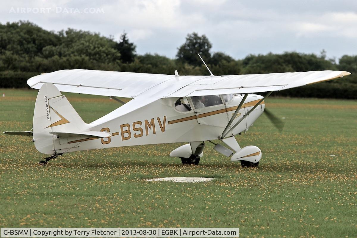 G-BSMV, 1948 Piper PA-17 Vagabond C/N 17-94, Attended the 2013 Light Aircraft Association Rally at Sywell in the UK