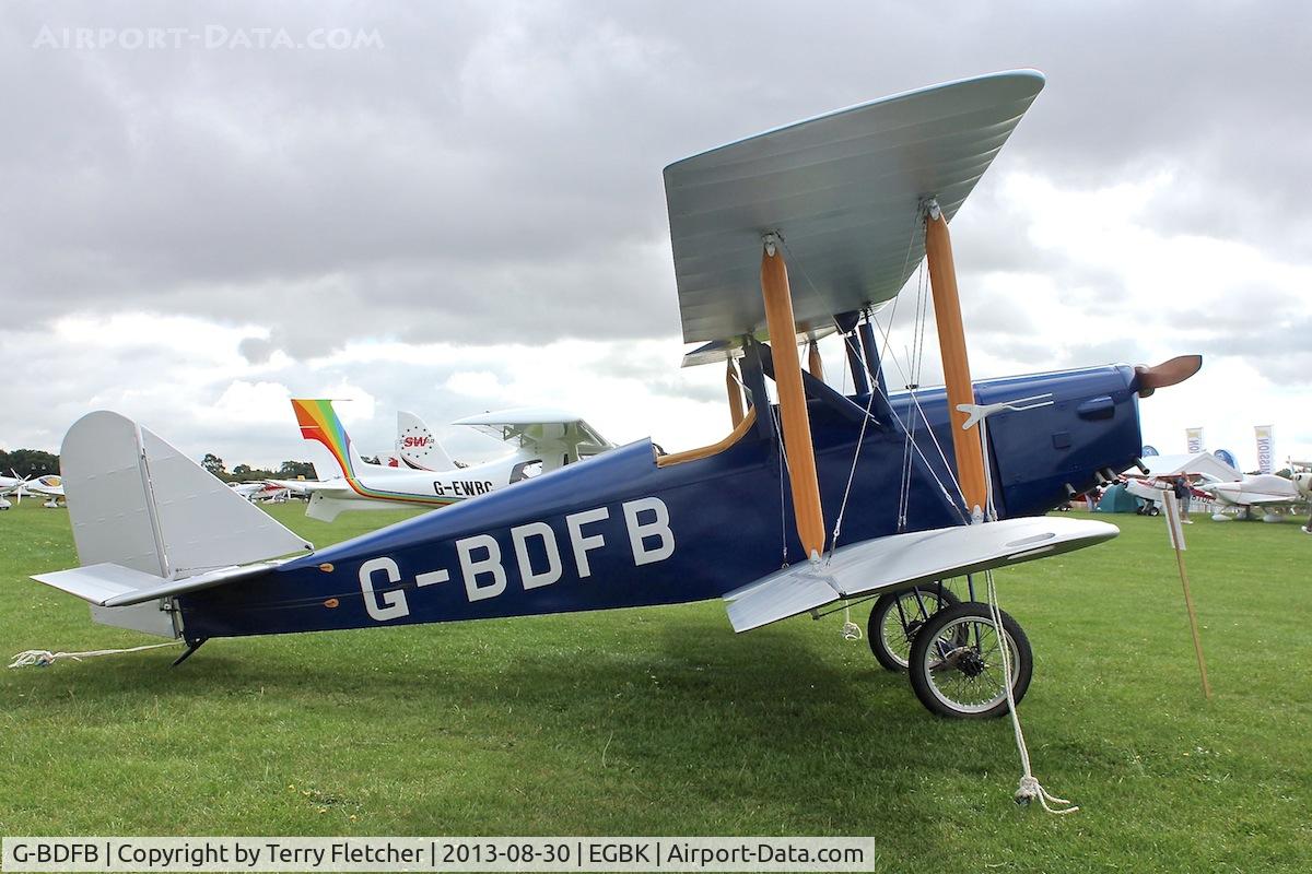 G-BDFB, 1991 Currie Wot C/N PFA 3008, Attended the 2013 Light Aircraft Association Rally at Sywell in the UK