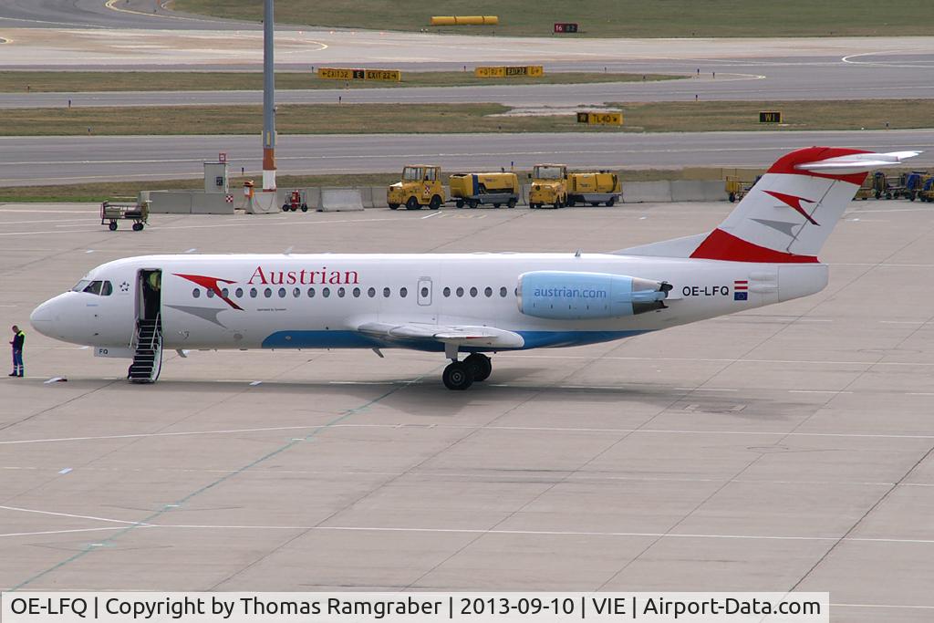 OE-LFQ, 1996 Fokker 70 (F-28-0070) C/N 11568, Austrian Airlines Fokker 70