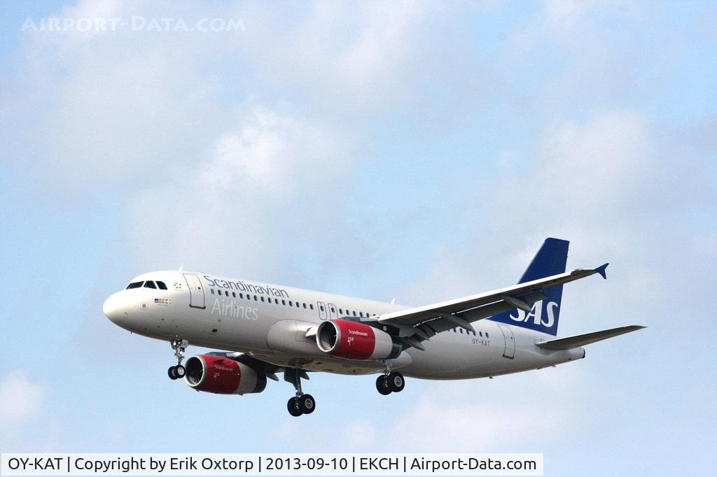 OY-KAT, 2007 Airbus A320-232 C/N 3192, OY-KAT. First day of Commercial servises for SAS