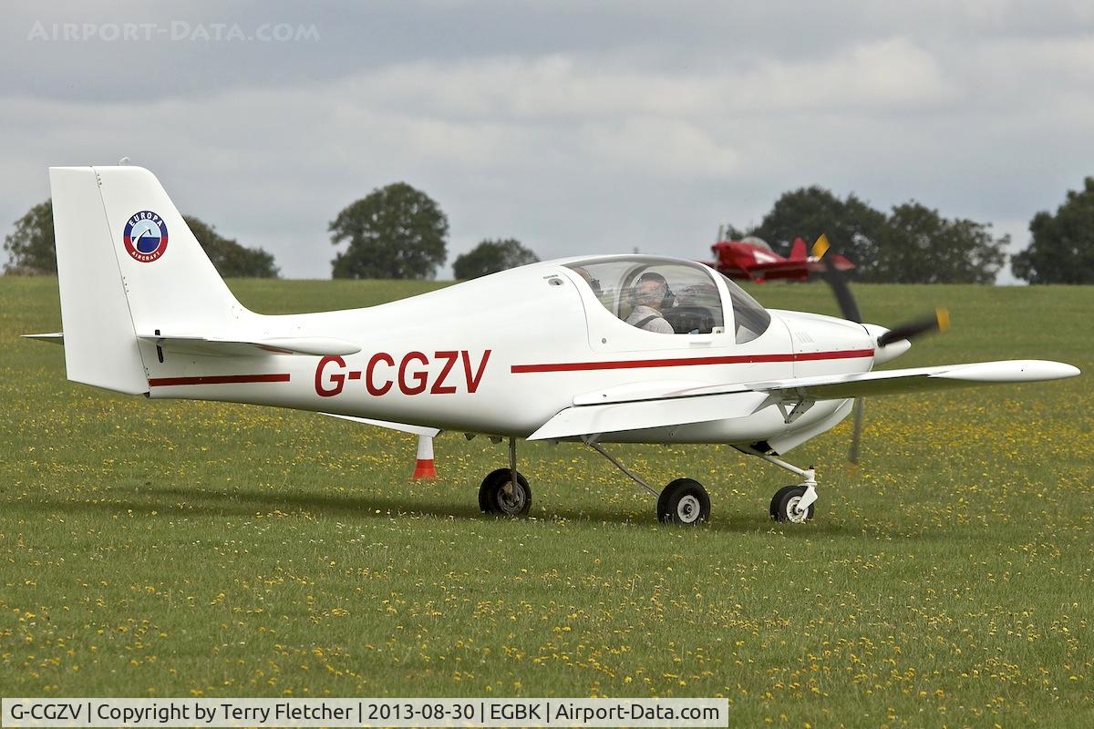 G-CGZV, 2012 Europa XS Tri-Gear C/N PFA 247-13563, At the 2013 Light Aircraft Association Rally at Sywell in the UK