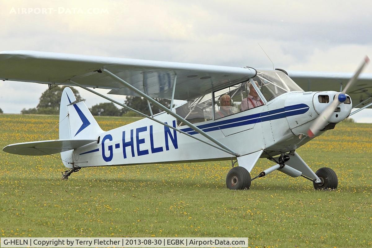 G-HELN, 1958 Piper L-21B Super Cub (PA-18-135) C/N 18-3400, At the 2013 Light Aircraft Association Rally at Sywell in the UK