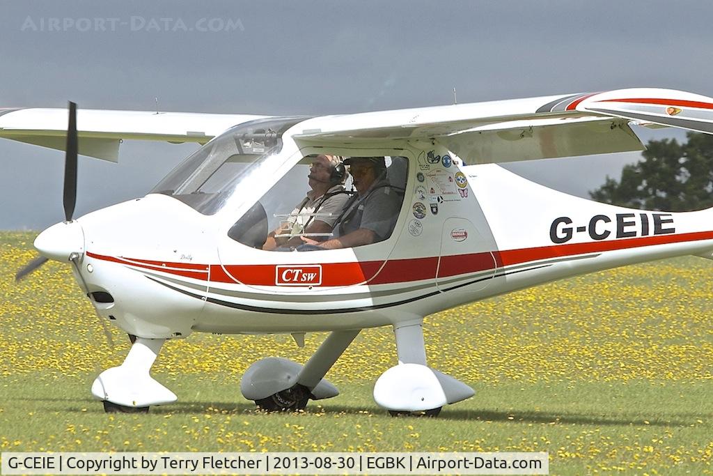 G-CEIE, 2006 Flight Design CTSW C/N 8243, At the 2013 Light Aircraft Association Rally at Sywell in the UK