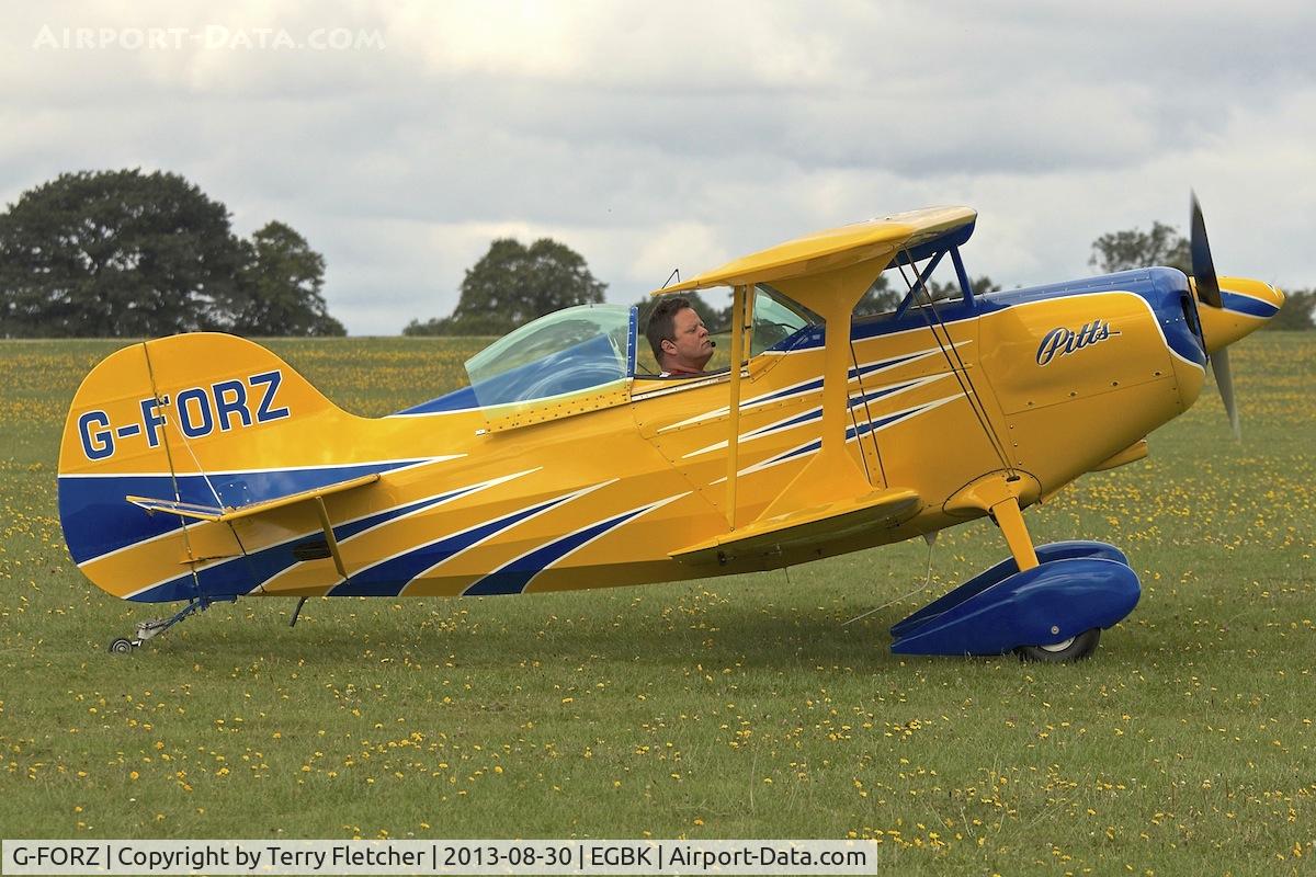 G-FORZ, 1999 Pitts S-1S Special C/N PFA 009-13393, At the 2013 Light Aircraft Association Rally at Sywell in the UK