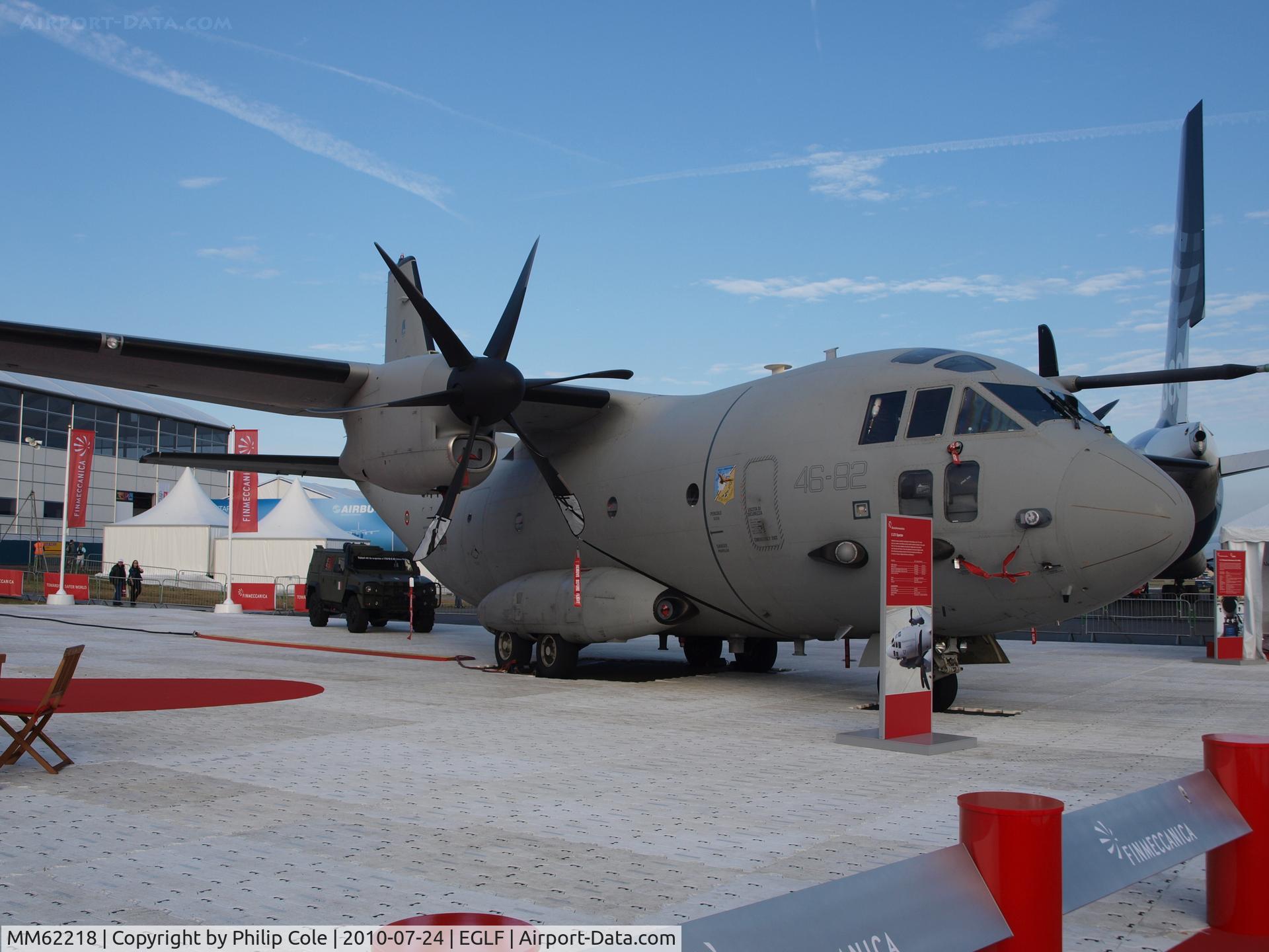 MM62218, Alenia C-27J Spartan C/N 4130, Farnborough Tradeshow 2010