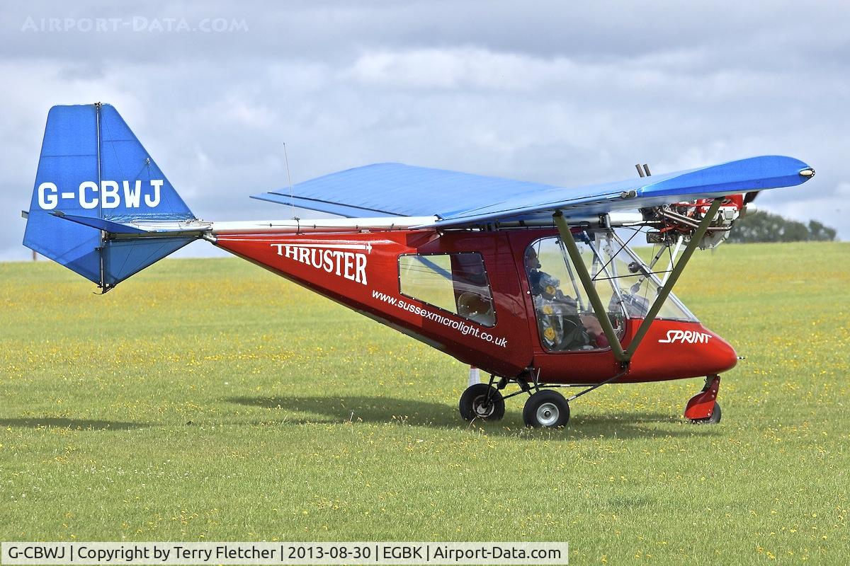 G-CBWJ, 2002 Thruster T600N 450 C/N 0092-T600N-069, At the 2013 LAA Rally at Sywell in the UK