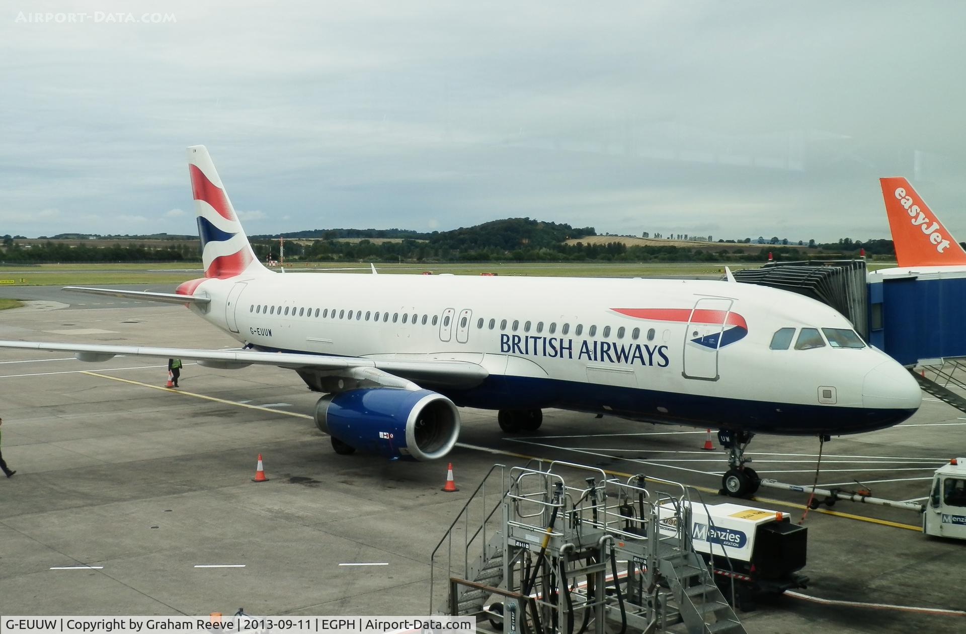G-EUUW, 2008 Airbus A320-232 C/N 3499, Getting ready to depart.