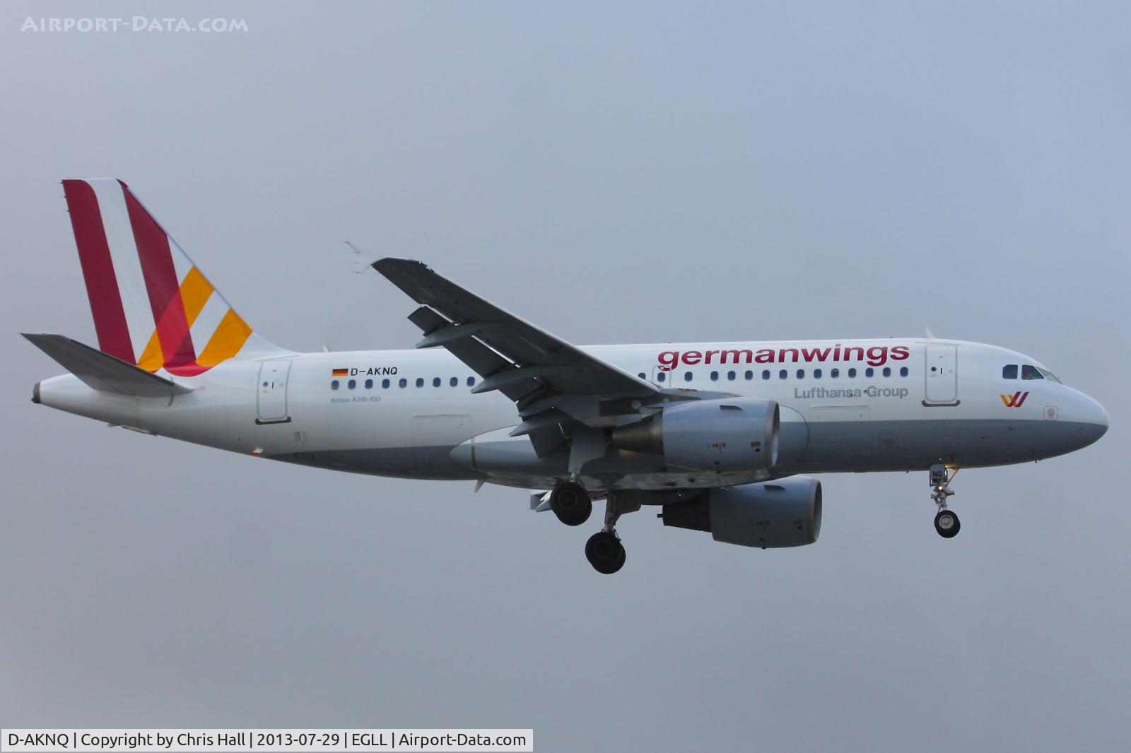 D-AKNQ, 2000 Airbus A319-112 C/N 1170, Germanwings