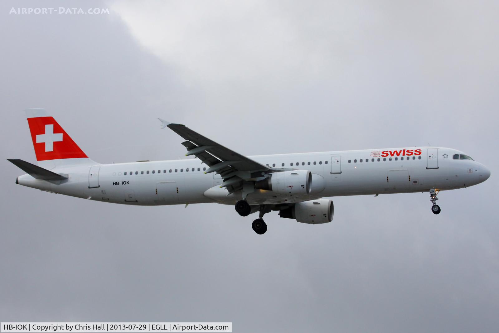 HB-IOK, 1999 Airbus A321-111 C/N 987, Swiss