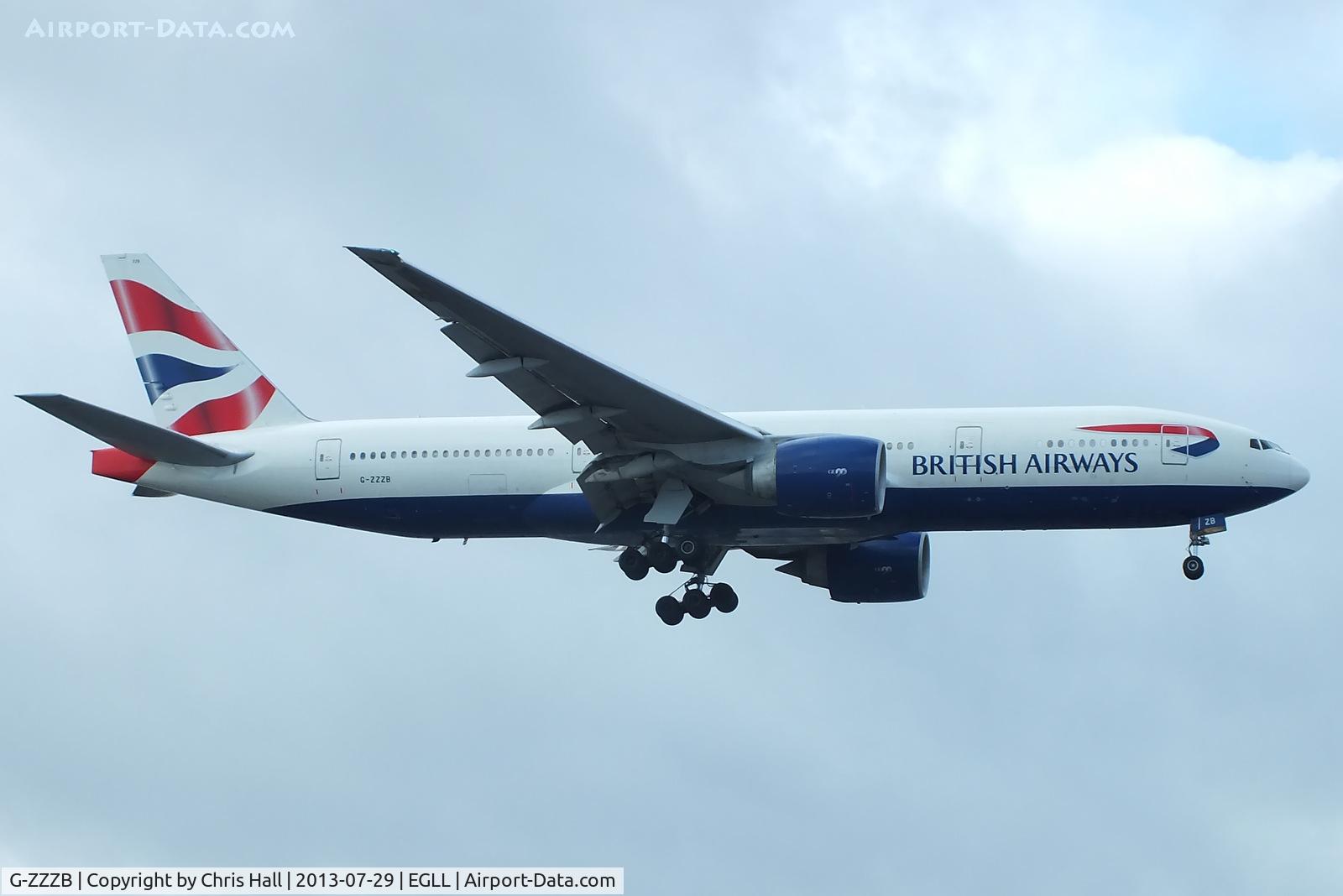 G-ZZZB, 1995 Boeing 777-236 C/N 27106, British Airways
