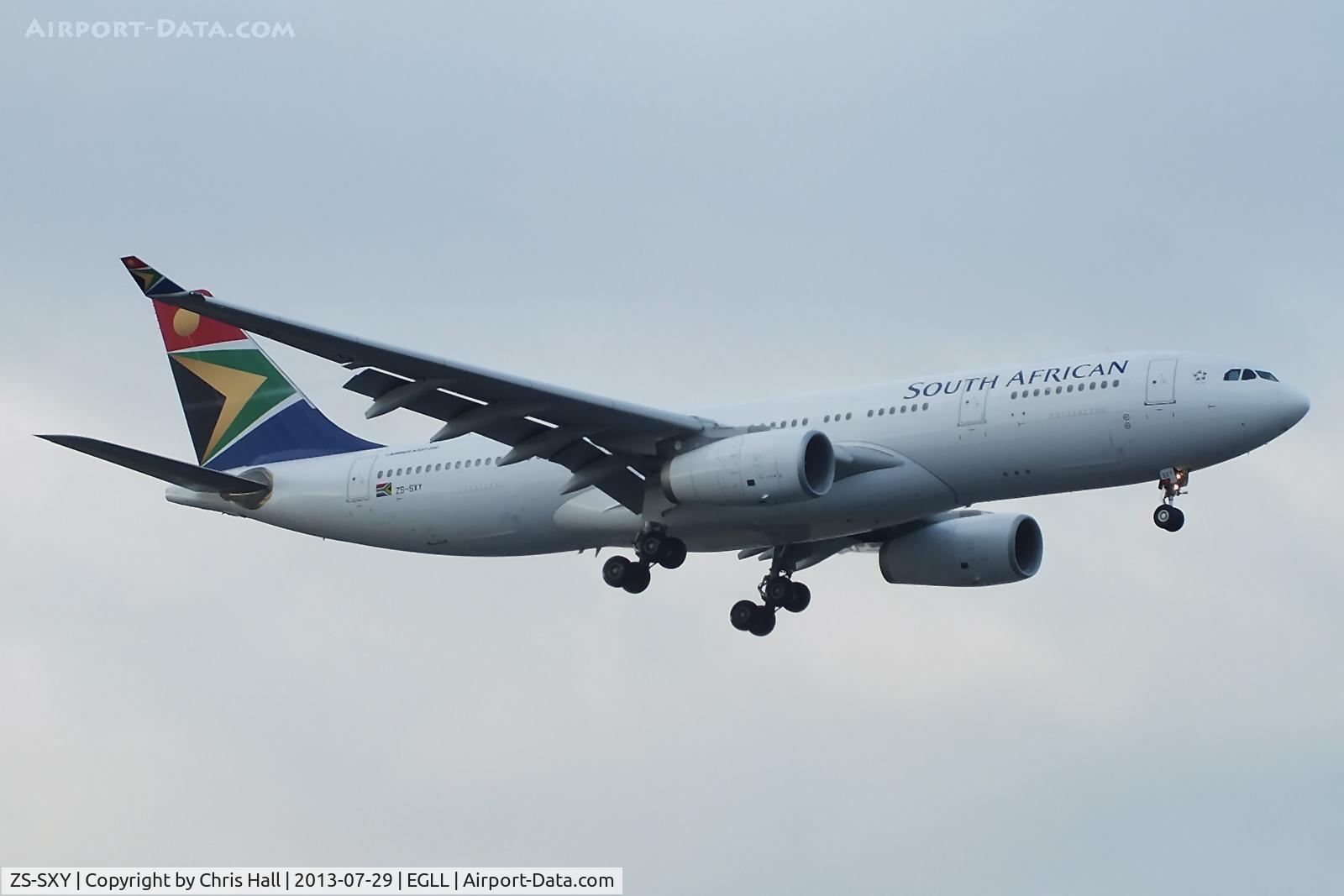 ZS-SXY, 2011 Airbus A330-243 C/N 1210, South African Airways