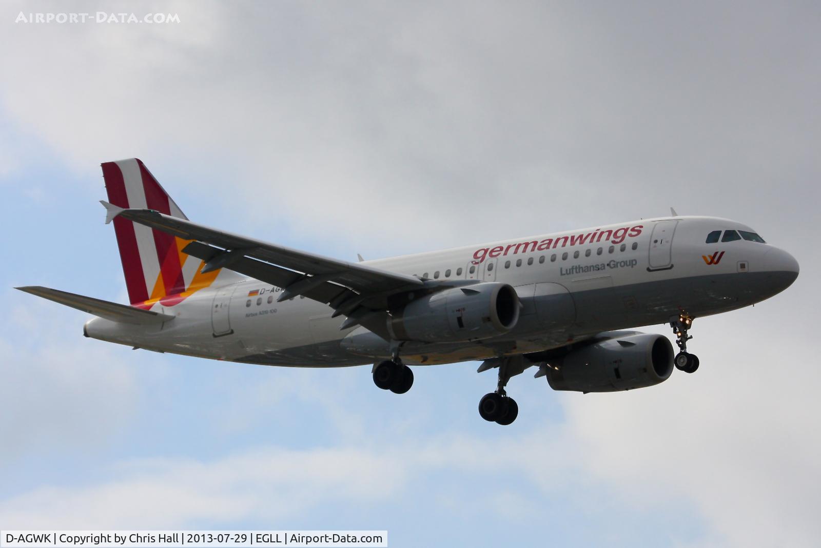 D-AGWK, 2008 Airbus A319-132 C/N 3500, Germanwings