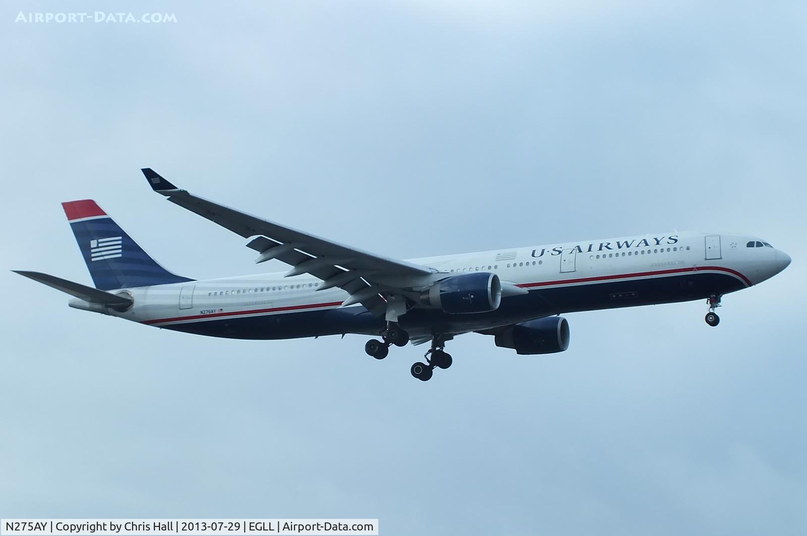N275AY, 2000 Airbus A330-323 C/N 0370, US Airways
