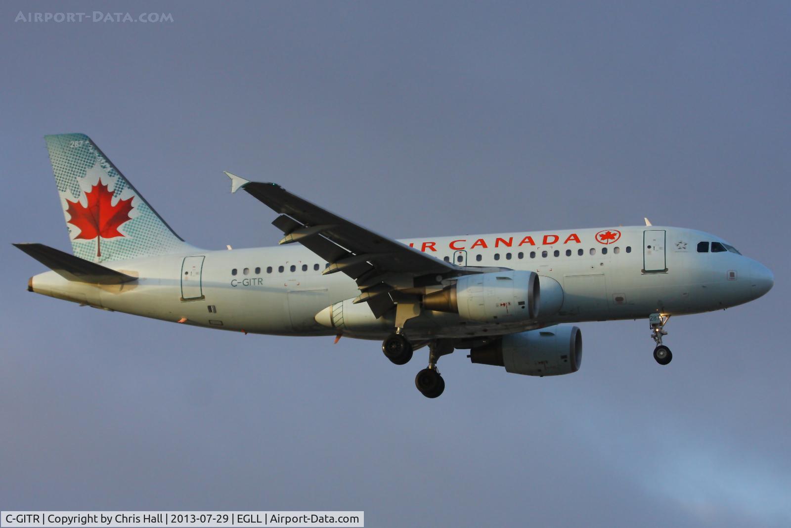 C-GITR, 2001 Airbus A319-112 C/N 1577, Air Canada