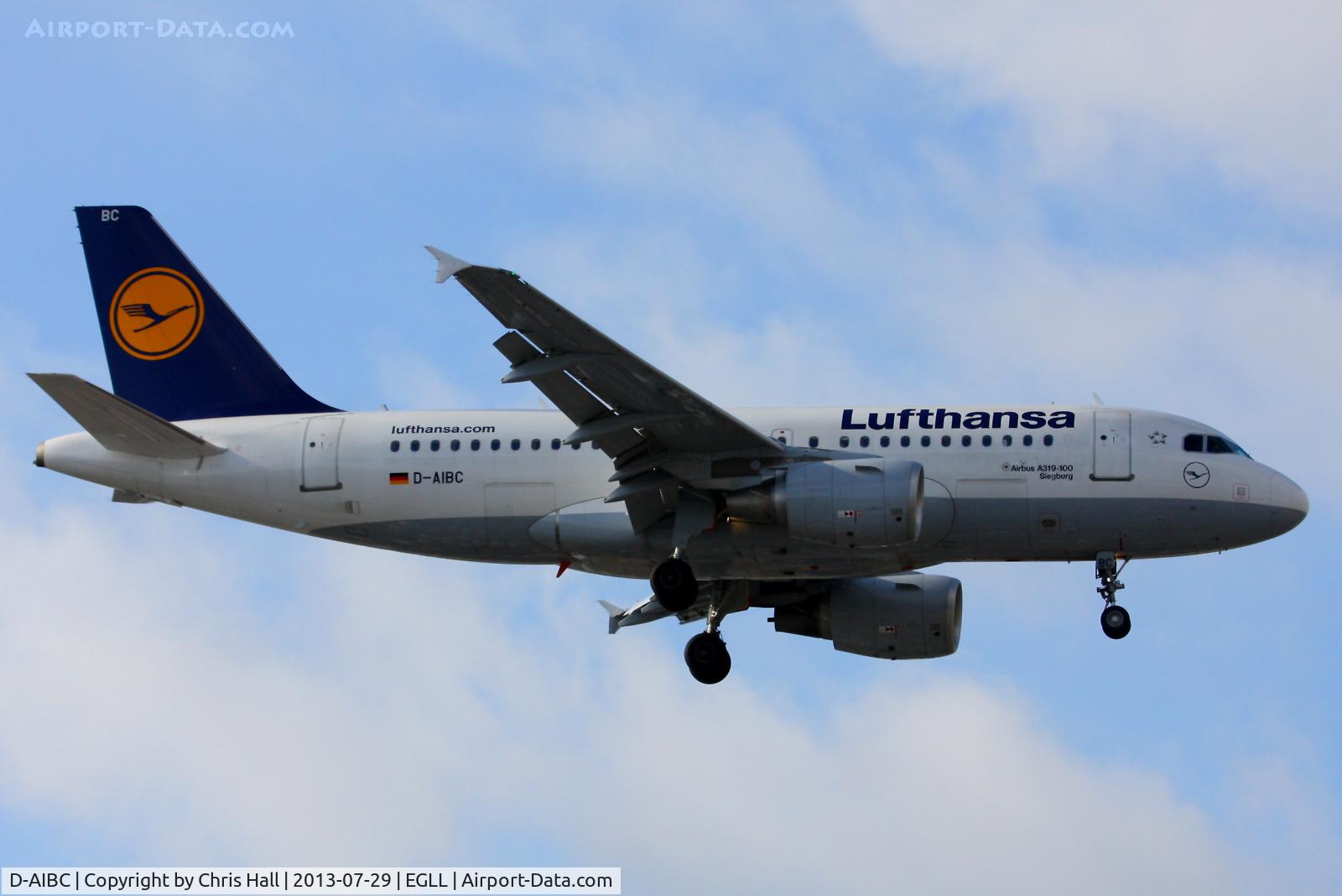 D-AIBC, 2010 Airbus A319-112 C/N 4332, Lufthansa