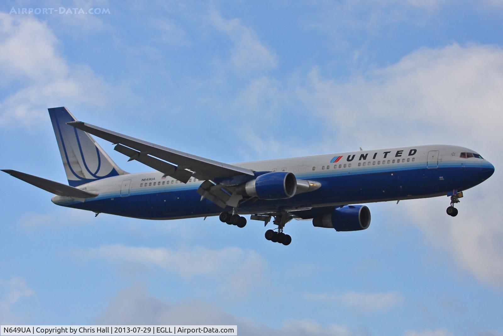 N649UA, 1992 Boeing 767-322 C/N 25286, United Airlines