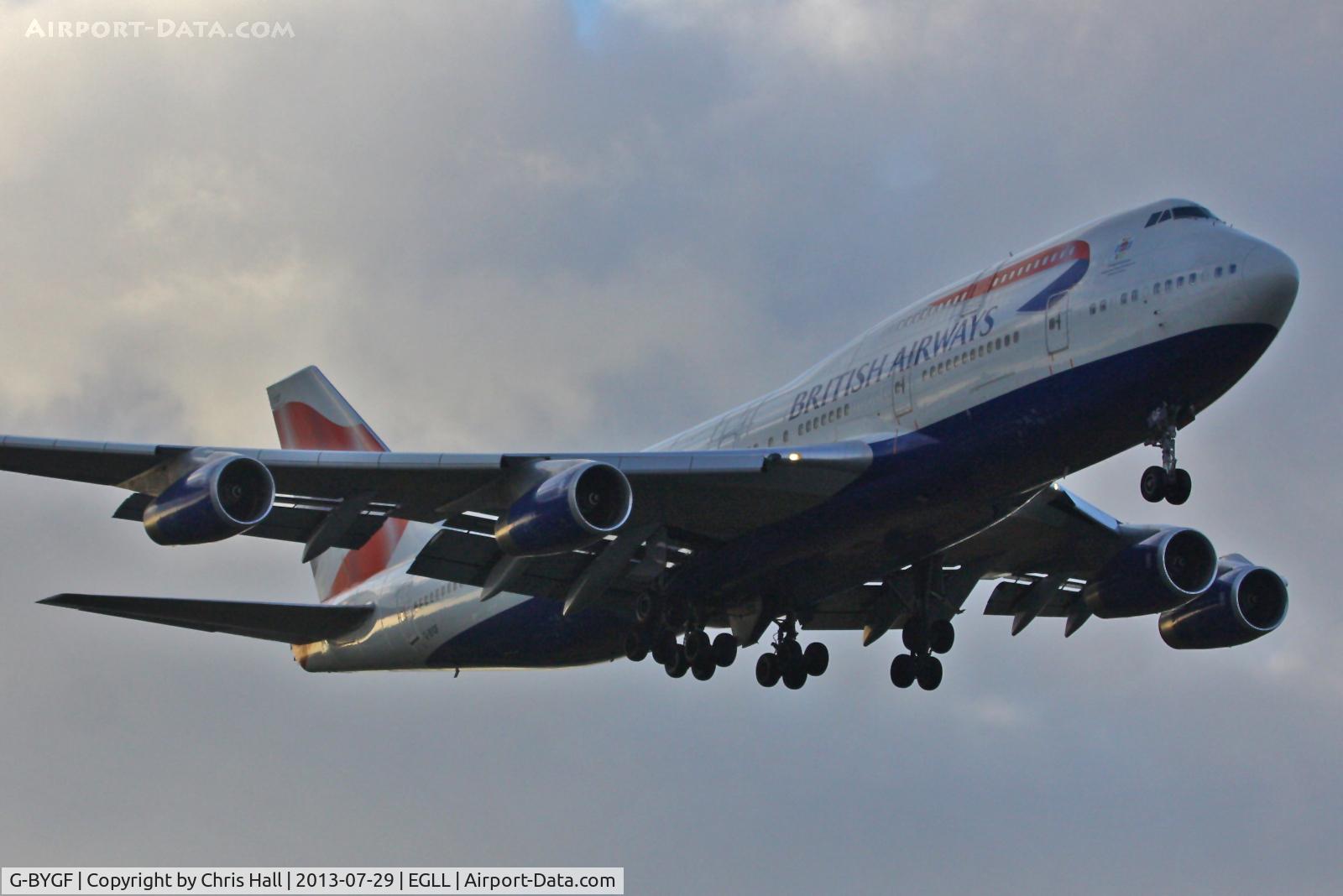G-BYGF, 1999 Boeing 747-436 C/N 25824, British Airways