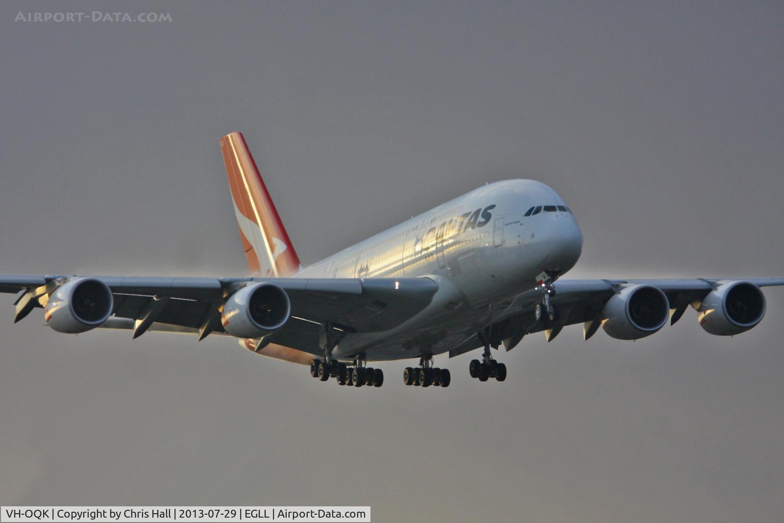 VH-OQK, 2011 Airbus A380-842 C/N 063, Qantas