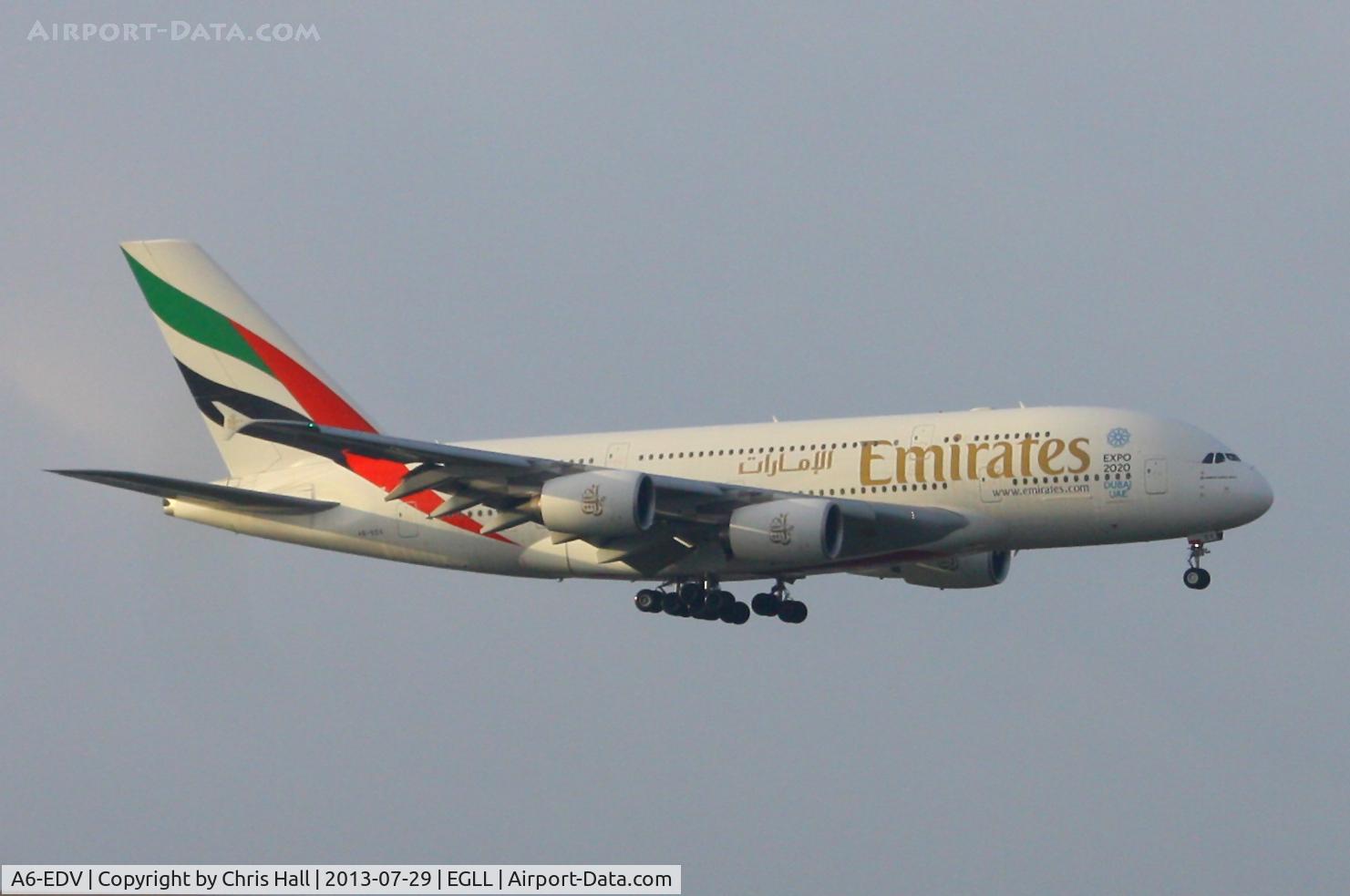 A6-EDV, 2011 Airbus A380-861 C/N 101, Emirates